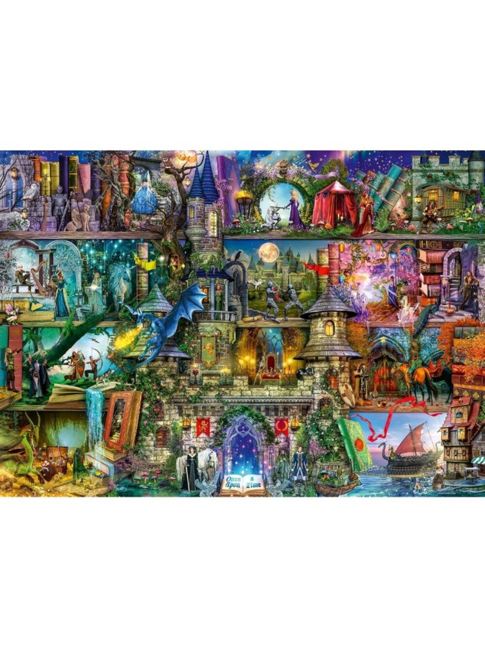 1000 Piece Jigsaw Puzzle - Stunning Mythical Scene with Bold Heroes & Villains